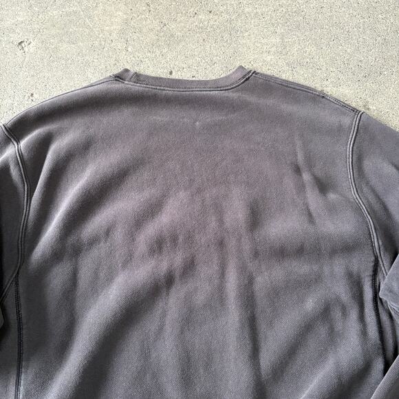 Champion Reverse Weave Crewneck Sweatshirt Mens M Faded Black Sweater Spellout - Picture 4 of 8